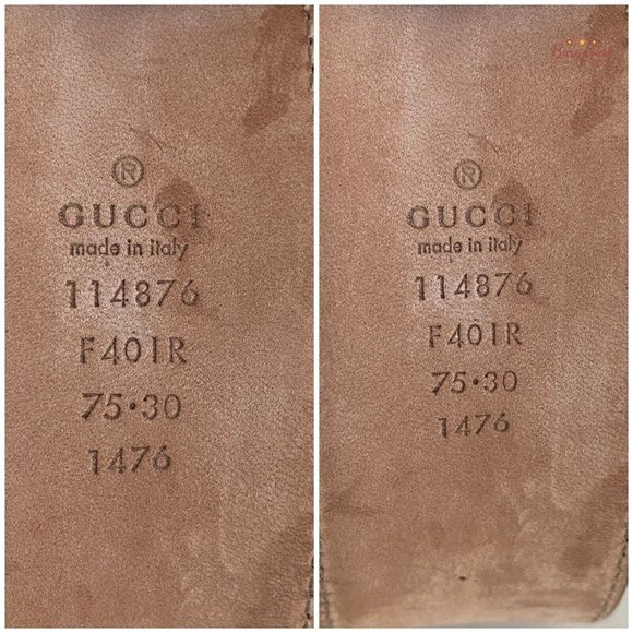 Authentic GUCCI Brown Monogram Canvas Silver Interlocking G Buckle Belt 75/30 - Picture 7 of 13